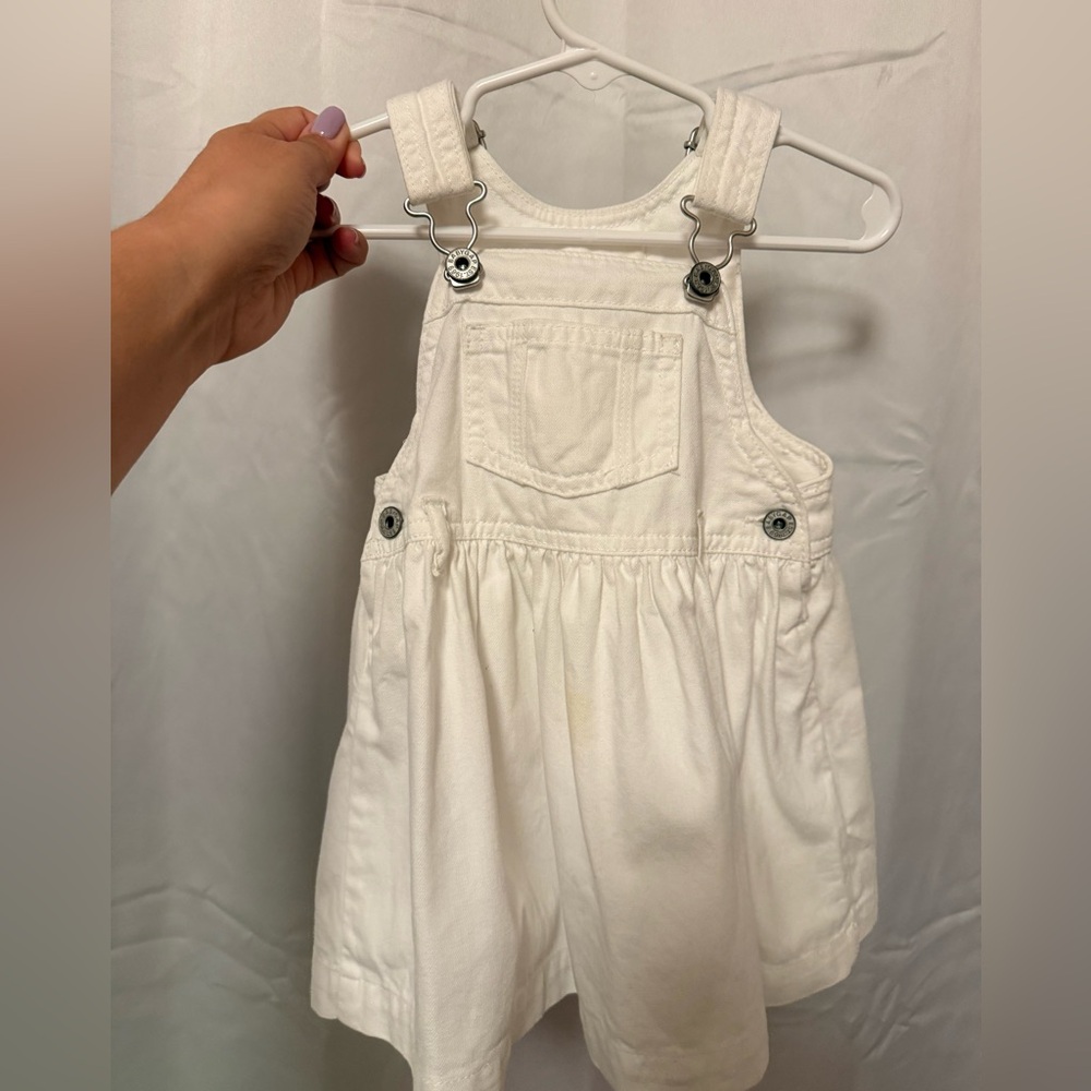 GAP Classic White Kids Overalls